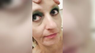 German sexy MILF Sandra facefuck deepthroat strangle