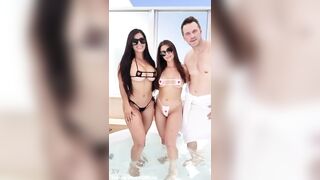 Perfect Latina Pornstars Getting Fucked in Jacuzzi