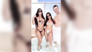 Perfect Latina Pornstars Getting Fucked in Jacuzzi