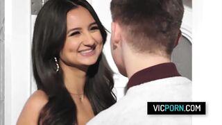 Sexy sexy curvy Latina college Eliza Ibarra fucks with her boyfriend while her MILF stepmom is home