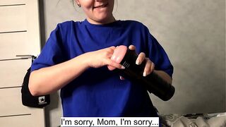 My kinky stepmom helped me cum