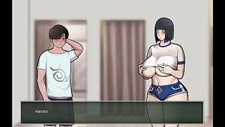 Kinky stepmom Hinata changing clothes - Konoha Milfs part 12