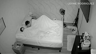 Caught on camera . Cougar stepmom and stepson