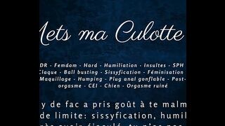 Met ma Culotte 2 - French hardcore audio femdom JOI CEI
