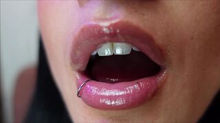 Mouth drool and countdown joi