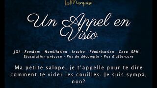 A Video Call - French audio femdom JOI