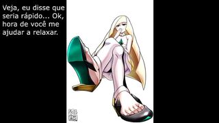 Joi Lusamine quickie with feet (Pt Br)