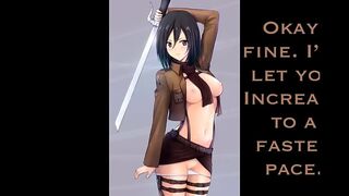 Officer Mikasa Ackerman JOI on Titan)