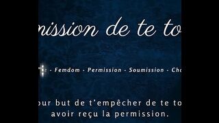 Permission to Touch You - French audio JOI edging