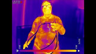 First Time LOCKED in Chastity Belt! Thick BIG TITS BBW Ass Fingered Deep Then Stuffed with 2 HUGE Butt Plugs Thermal POV (4K Landscape)