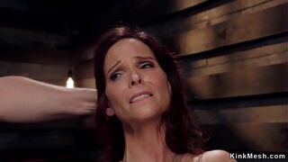 Huge tits curvy beautiful MILF bdsm anal banged