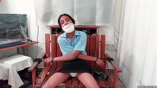 Nabbed Teenage Girl Bound And Gagged By Evil BDSM mature MILF