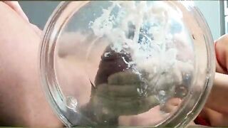 Sexy GILF slowmo cumshot in water her friend .