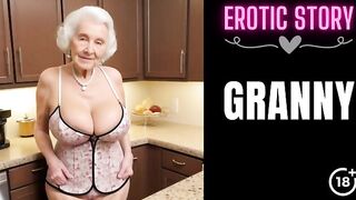 [SULTRY SEXY GRANNY Story] Watching Stepfather fucking Step Grandmother in the Kitchen Part 1