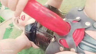 Strapon Fetish BDSM Selfie FemDom POV Video (Arya Grander)