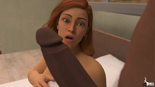 Curvy hot cougar MILF Mrs. Keagan gets some morning BBC while her husband is downstairs.