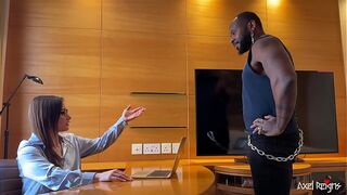 Petite Office sexy MILF Assfucked by BBC