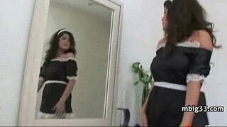 Cheating Big-tit blonde gorgeous MILF fucks BF's big black cock