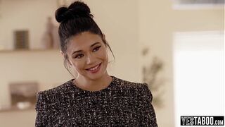 Mature naughty sexy MILF sexy stepmom seduces big dick stepson in law and fucks him