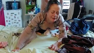 1513 - White Slut, Thong and Corset, Spandex Pants, Heels, Blowjob, POV, Doggy Style