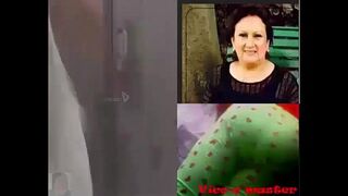 Spying on a Curvy Latina mature sexy milf (Ecuador) taking a shower