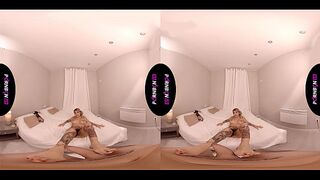 PORNBCN VR Oculus rift // The mature cougar milf Gina Snake with her tits gets naked to give you a blowjob and a handjob while smoking a cigar // fetish fetish feet smoking smoking big tits big boobs footjob mature mature