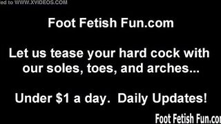 Foot fetish cum countdown sexy dick stroking encouragement