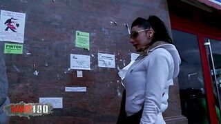 Picking up in the street and fucking a busty tattooed spanish curvy milf Lamia Dark