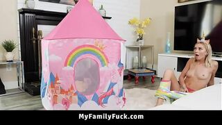 Fucking My Little Step Sister While Playing with Her - MyFamilyFuck