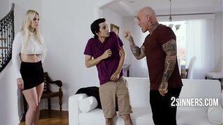 Stepdad Fucks My Girlfriend After Figuring His Stepson Fucked His MILF wife