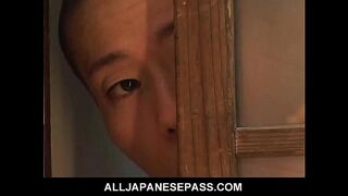 Gorgeous Japanese MILF Beautiful cougar Nana Nanami soaps up her sexy body