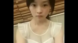 Cute chinese college dancing on webcam