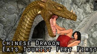 Vore Chinese Dragon Eats Tourist Feet First
