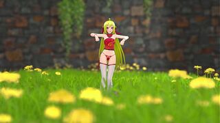 Chinese Girl M22 Hentai Undress Dancing Strip MMD 3D Blonde Hair (CLIP)