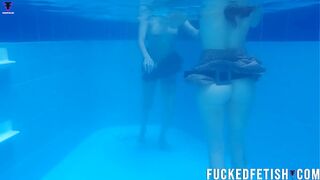 Yessica Bunny Helen star horny sexy duo pool