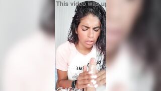 erotic sexy jerking off encouragement SPANISH WITH DILDO HANDJOB