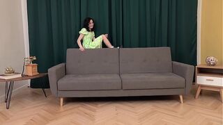 FIRST BLACK GANGBANG! Skinny slut Marica Shanti gets a hard gorgeous interracial fuck from 3 black cocks EKS192