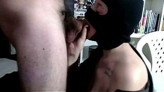 My Argentine stepsister gives me super nice oral sex, my penis is like a rock