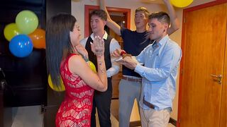 Tattooed Argentine Needs to Be Penetrated and Subdued by 3 Big Cocks