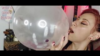 ShyyFxx your favorite redhead playing and popping balloons! looner fetish