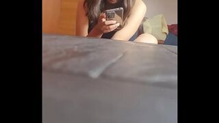 Upskirt Argentine university student Nataly from UBA with thread