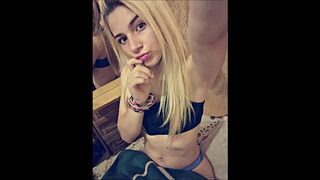 Argentinian blonde in thong