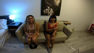 My first hot 3some with two young Argentinian girls at the Halloween party