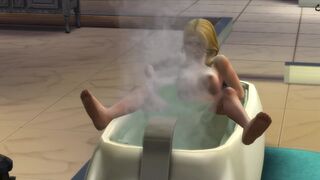 Te cuento mi historia como madrastra seductora mientras me toco en la tina del baño / The sims