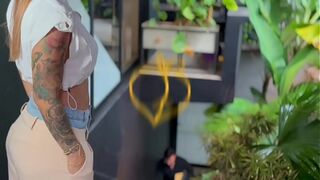 curvy MILF seduce her teacher after lost a subject and scream a lot when feels his dick inside - Salome Gil, BIG ASS, BIG TITS