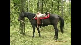 outdoor sexy threesome anal orgy