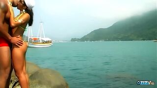 Nothing makes the brunette gorgeous milf with small tits orgasm harder than outdoors anal sex