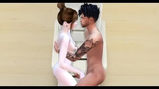 College Couple Handjob - Sims 4