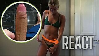 React: College GF Gets Nutted on After Pool Day