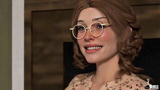 Horny Colledge boy fucks his Uncle's New hot Nerdy sexual wife